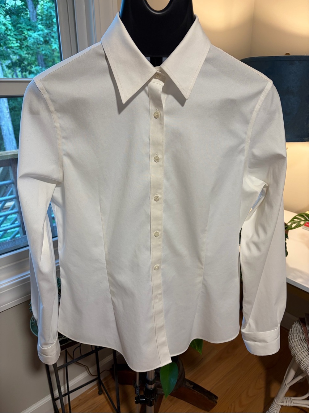 Brooks Brothers White Women's Button-Down Shirt